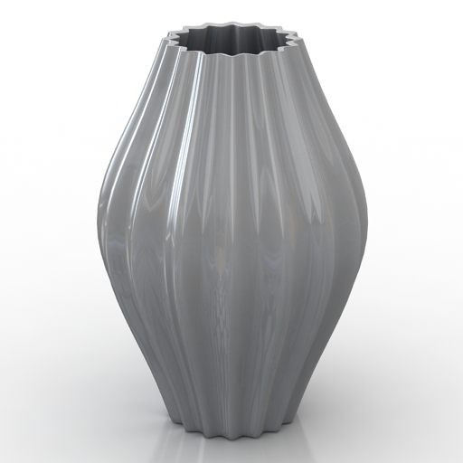 Vase grey 3D Model Preview #17357898