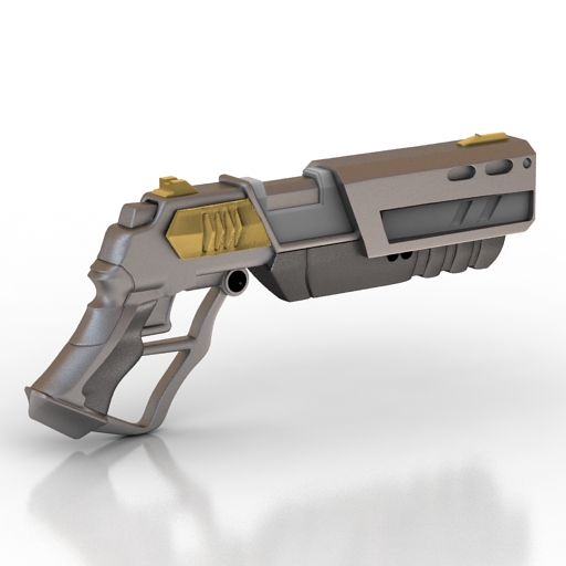 Gun Sci-Fi Gun 3D Model Preview #287e159b