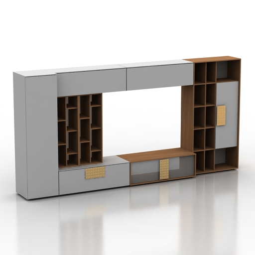 sideboard tv stand simfony 3D Model Preview #ba0edf52