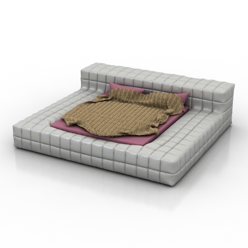 bed opaq contemporary bed frame 3D Model Preview #8f153401