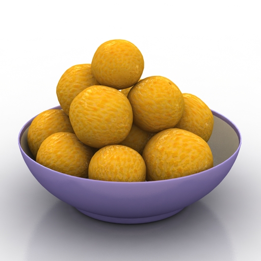 Vase oranges 3D Model Preview #d82669eb