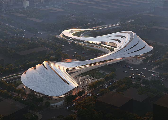 Jinghe New City Culture & Art Centre by ZHA, China