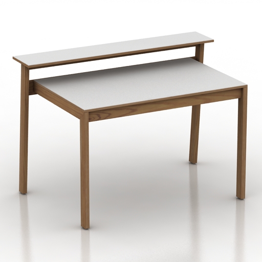 table ligne roset one two desk 3D Model Preview #6c04a460