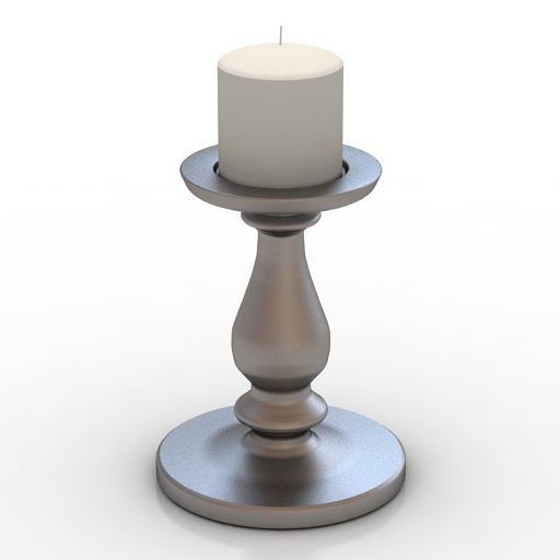 candlestick 3 3D Model Preview #835595e1