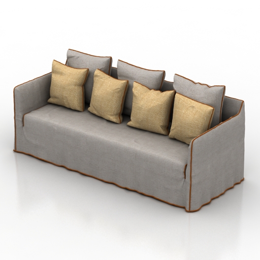 sofa gervasoni ghost 14 3D Model Preview #75b811ef