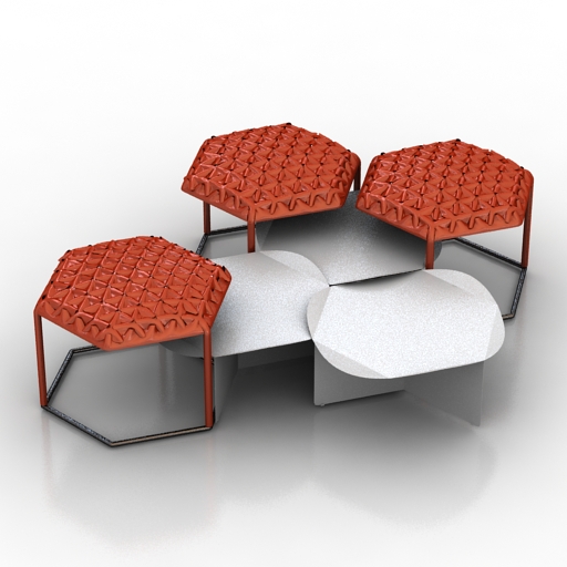 table hive b&b italia 3D Model Preview #3eeadb17