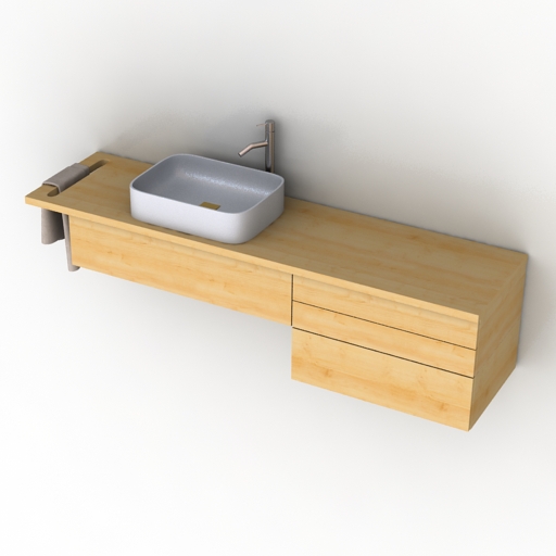 wash-basin 2ds 3D Model Preview #07ca1ed6