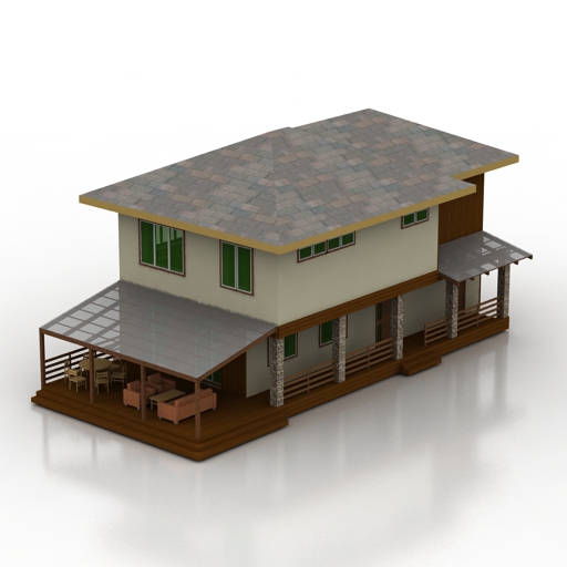 house 3D Model Preview #f9708c8c