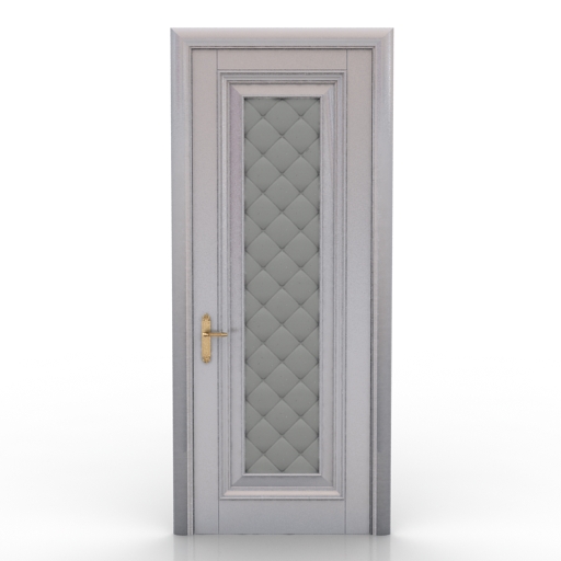 Door White Classic 3D Model Preview #f298ced5