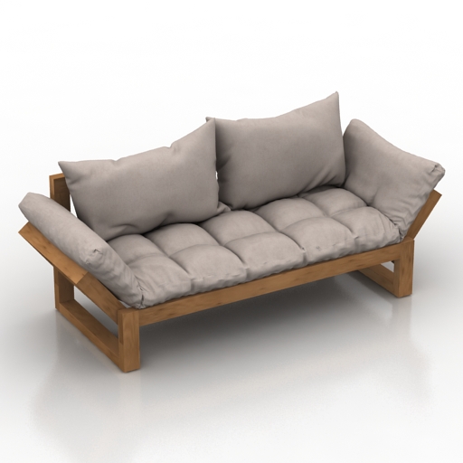 sofa fresh futon edge 3D Model Preview #705019e3