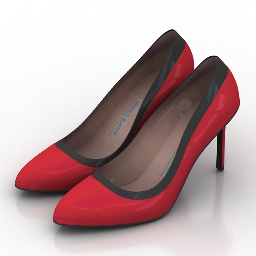 shoes malono blahnik 2 3D Model Preview #d7e783ae