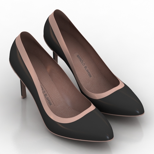 shoes malono blahnick 3D Model Preview #3e4434e4