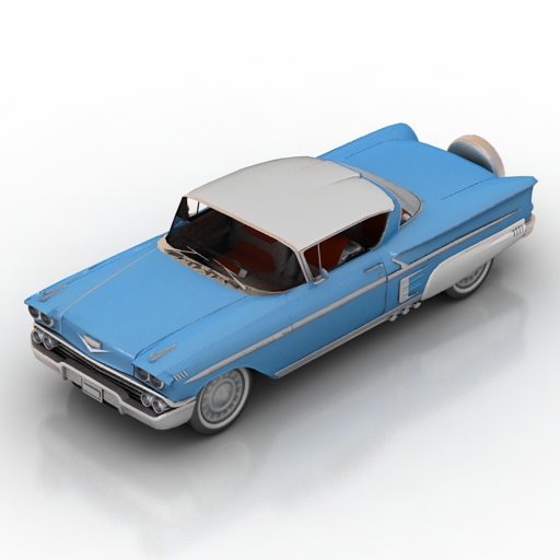 car chevrolet bel air 3D Model Preview #0336463e