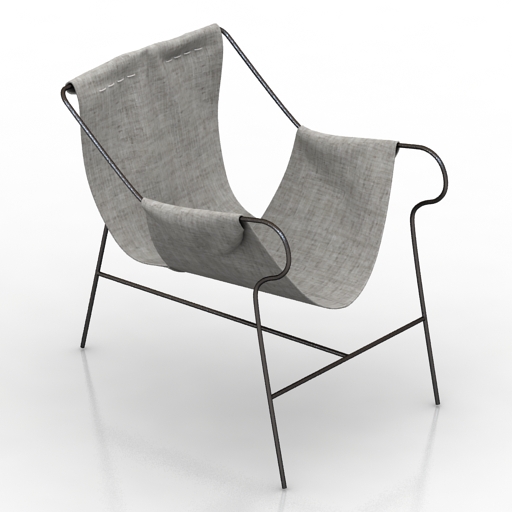 chair lina bo bardi 1948 3D Model Preview #a2144b37