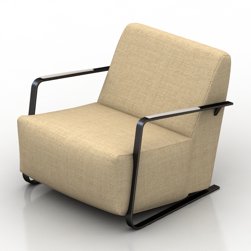 armchair zuiver adwin 3D Model Preview #6b783858