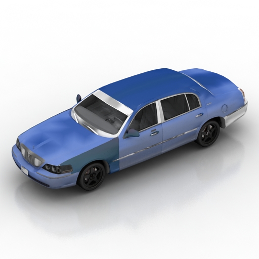 Car Lincoln Town 3D Model Preview #29e06b42