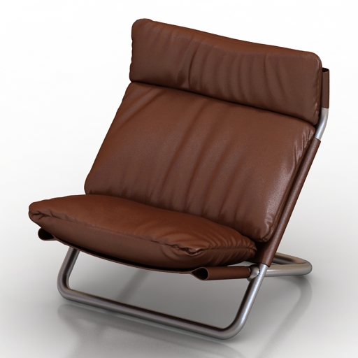 Chair Arflex Cross high version 3D Model Preview #fffe192b