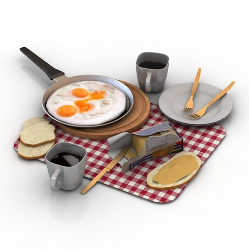Breakfast 3D Model Preview #0938f2ad