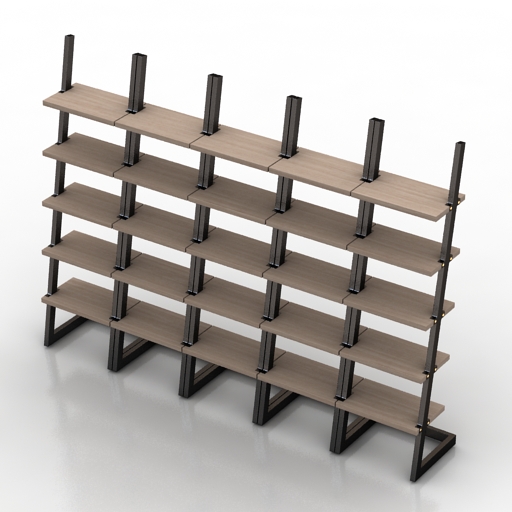 Shelf storage market 3D Model Preview #cfec3595