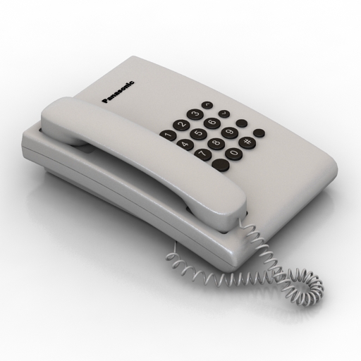 phone panasonic kx-ts2350rut station phone 3D Model Preview #48f65906