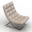 3D "James Nickel & Leather Chair" - Interior Collection