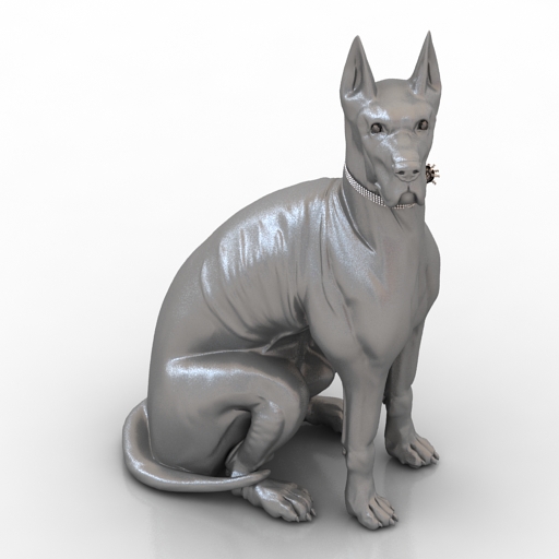 figurine dog 3D Model Preview #a13f3313