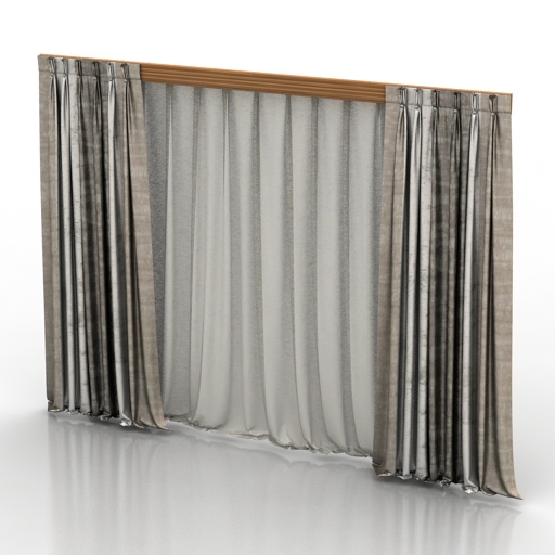 curtain 2 3D Model Preview #beb04a1f