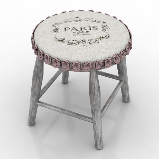 chair hand made stool 3D Model Preview #1347d9a3