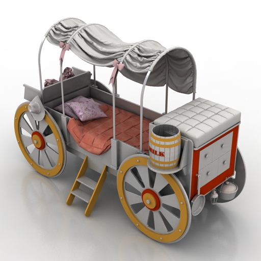 bed childrens 3D Model Preview #bededde5