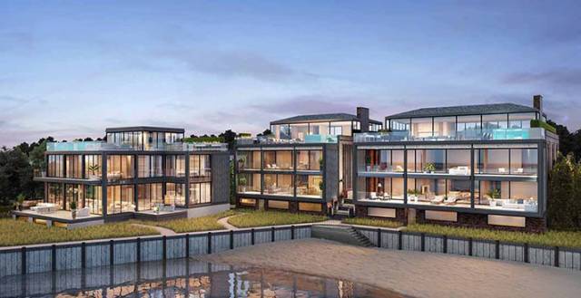 2 West Water Street's waterfront residences, Sag Harbor, USA