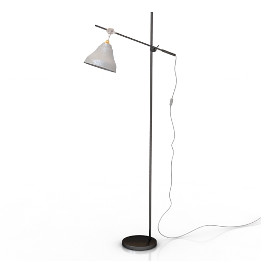 Torchere Lucide Dordrecht Floor Lamp 3D Model Preview #1f4948ee