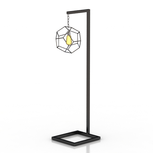 torchere dodecahedron floor lamp 3D Model Preview #67eb74f4