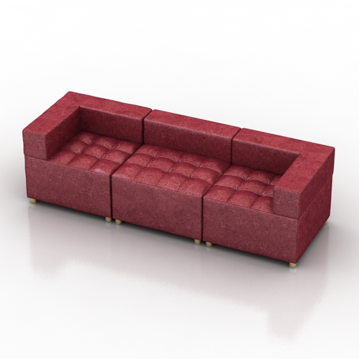 Sofa Kuadra by Kastel 3D Model Preview #3bbd7efc