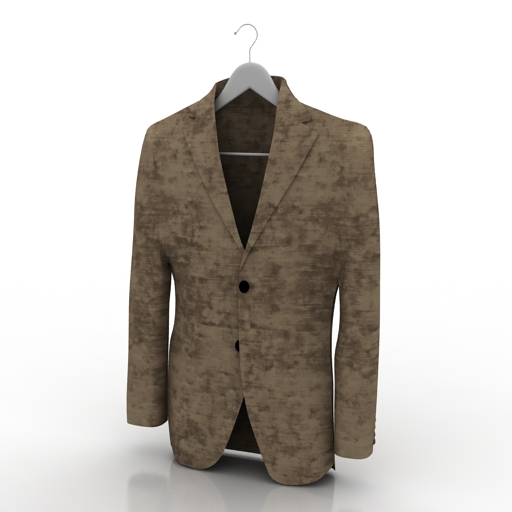 jacket on a hanger 3D Model Preview #54a1acff