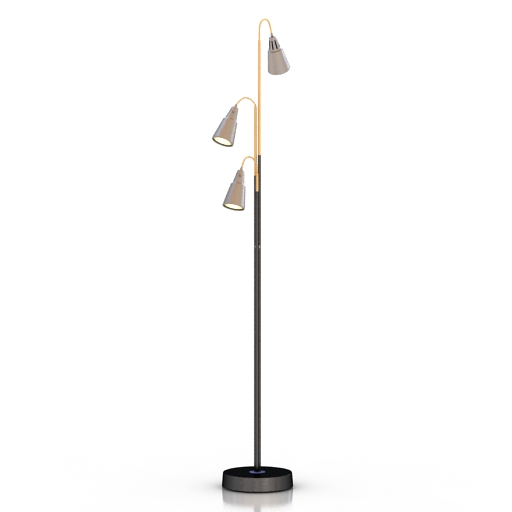 Torchere IKEA KVART Floor Lamp 3D Model Preview #4ea8f976
