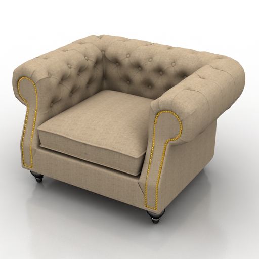 armchair harbor 3D Model Preview #7733ebef