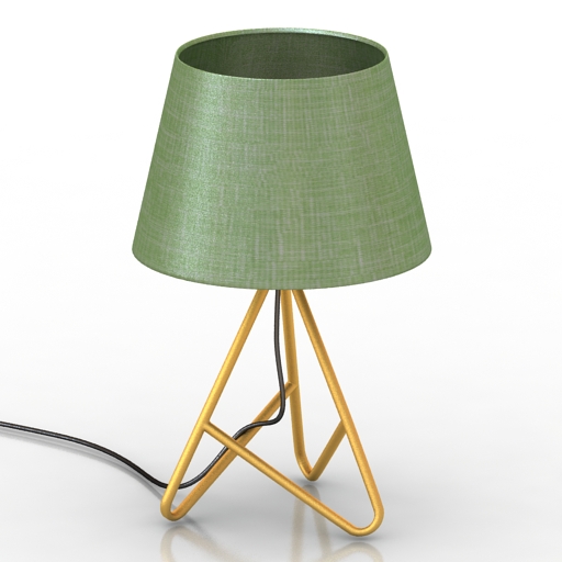 Lamp Albus Twisted Table Lamp 3D Model Preview #02eccd45