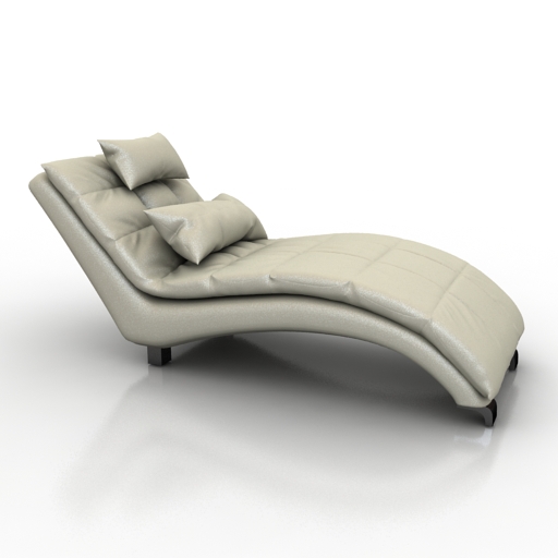 lounger couch leather for relax 1811w 3D Model Preview #15d8e73c