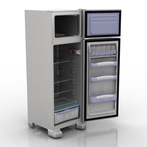 Refrigerator Duplex 3D Model Preview #de0e25b7