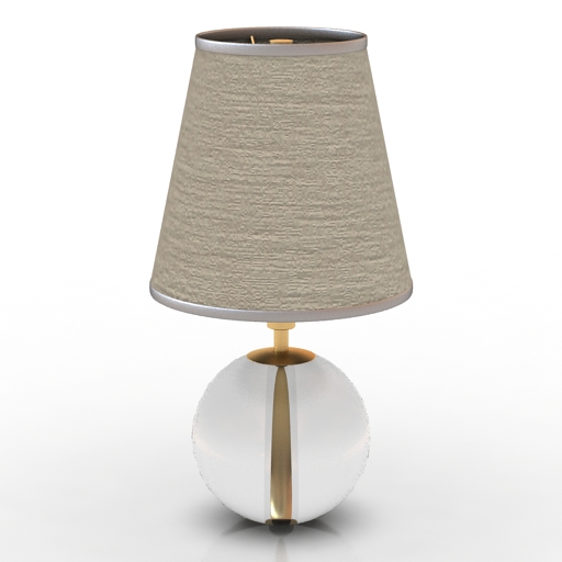 Lamp Horchow Crystal Orb Mini Desk Lamp 3D Model Preview #c8a06b53