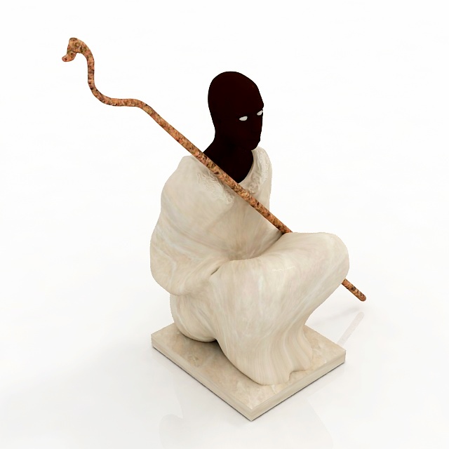 Statue Ethiopian 3D Model Preview #c00ce3c8