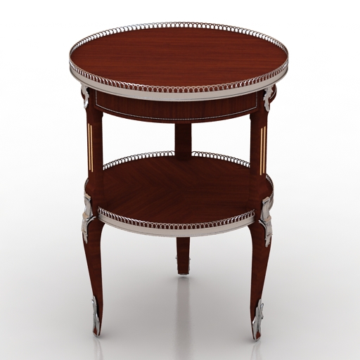 Table Bonora - Pedestal Louis XVI 3D Model Preview #f163c10f