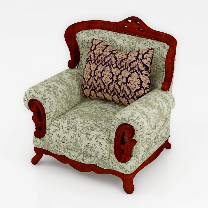 adamant armchair 3D Model Preview #1adee514