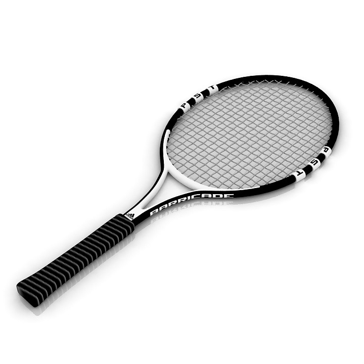 Adidas Tennis Racket 3D Model Preview #d8396fd9