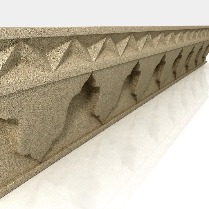 Arabic Ceiling Plinth Molding 03- 3D Model Preview #acc4f12f