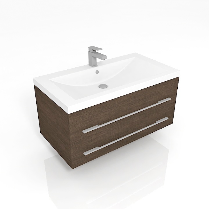 Aquanet Verona Sink 1.5x 3D Model Preview #585b1fb5
