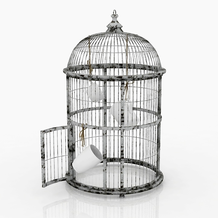 bird cage 3D Model Preview #17ddc58e