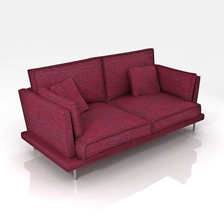 alfinosa leather sofa 3D Model Preview #0fa25c71