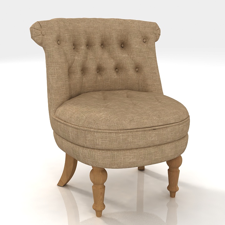 beg armchair classic 3D Model Preview #58059ef6