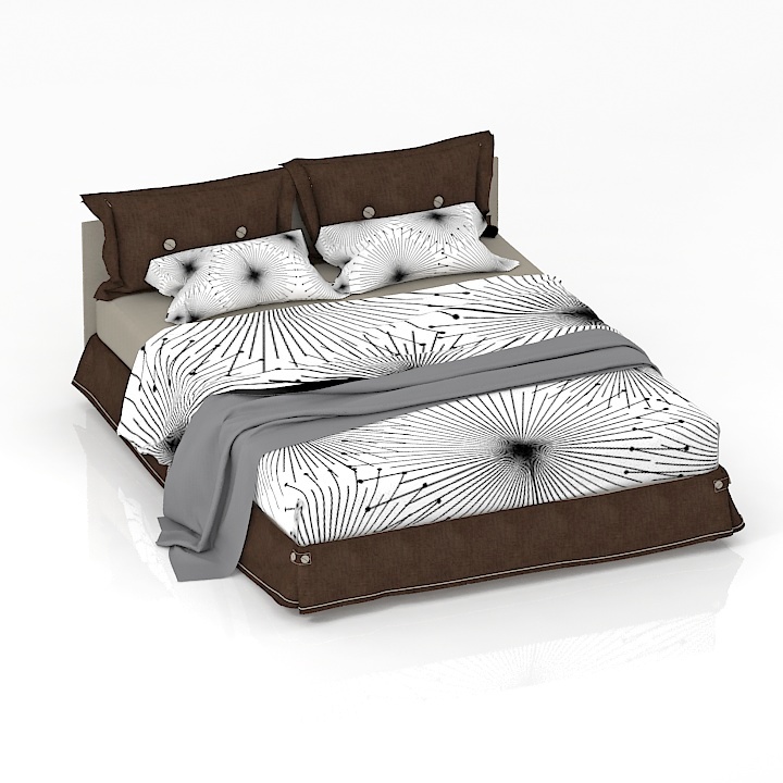Bed-Cloth Clasic 3D Model Preview #efebee28